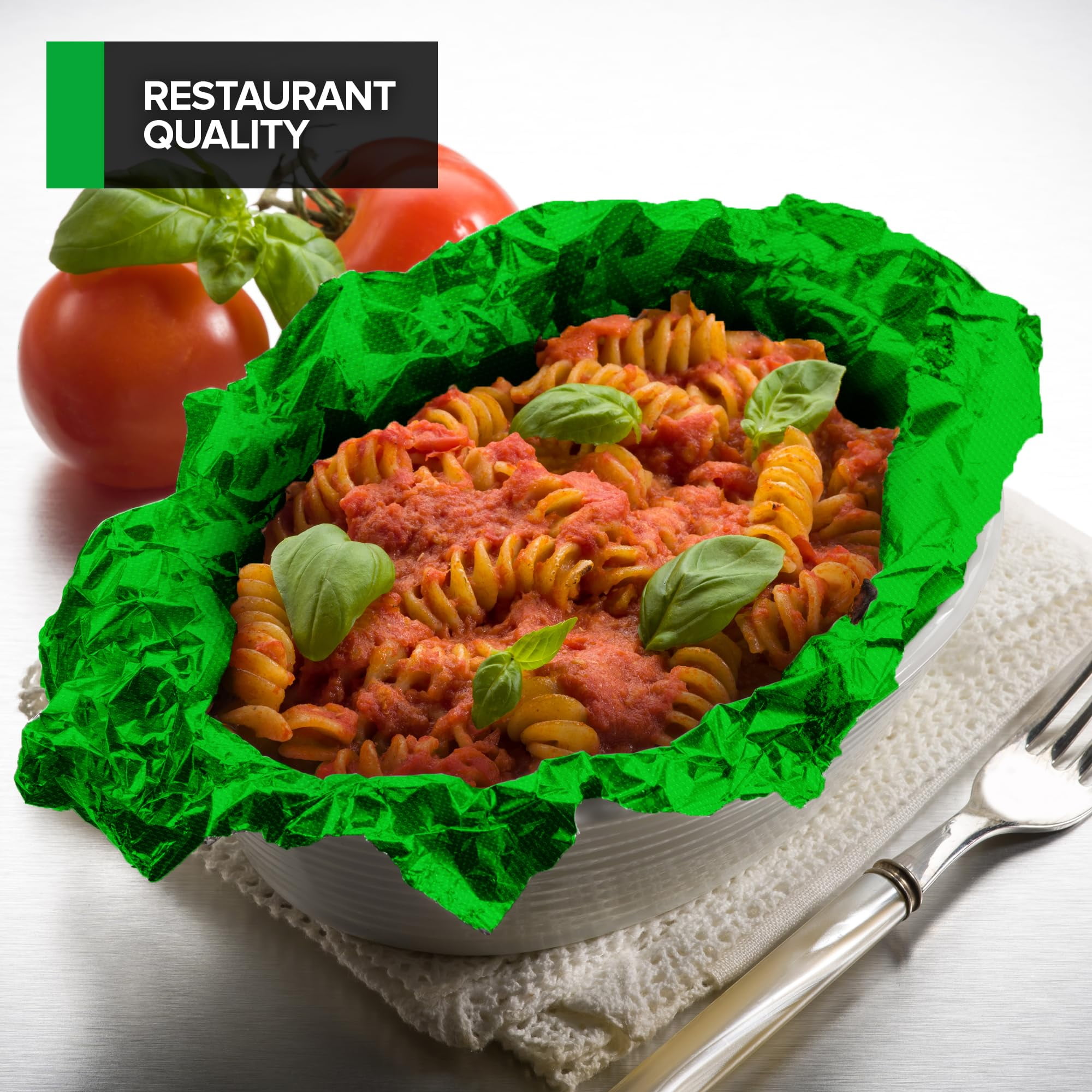 200 Count 9 Inch Green Pre Cut Aluminum Pop Up Sheets for Restaurant Disposable Food Wrap for Burrito Hot Dog or Sandwich Stock Your Home