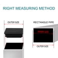 thumbnail image 3 of Unique Bargains 20 x 40mm Plastic Rectangle Ribbed Tube Inserts End Cover Cap Table Feet 21pcs, 3 of 7