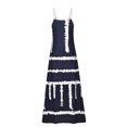 thumbnail image 5 of Robe Longue Boho pour Femmes à Bretelles Spaghetti Sans Manches à Rayures Imprimées d'Été Décontractée Longue, 5 of 5