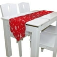 thumbnail image 1 of EREHome Merry Christmas Snowflake Red Table Runner Decoration Kitchen Table Runners for Home Coffee Kitchen Dining Table 13x70 inches, 1 of 4