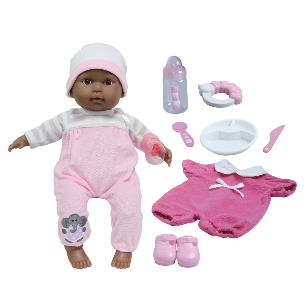JC Toys Berenguer Boutique African American 15" Soft Body Baby Doll