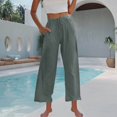 thumbnail image 4 of Vmvidoty Women Wide Leg Pants High Waist Flowy Casual Loose Fit Trousers for Lounge Travel Daily Office Wear Navy S, 4 of 7