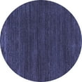 thumbnail image 1 of Ahgly Company Indoor Round Abstract Blue Modern Area Rugs, 7' Round, 1 of 4