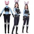 thumbnail image 2 of Halloween Judy Rabbit Nick Fox Anime COSPLAY Rabbit Judy Police Officer Costume Holiday Supplies, 2 of 5
