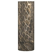 JSTEL Brownness Snake Skin Print 1 Flower Vase Decorative Floreros for Home Decor Bedroom Living Room Office Table Shelf Bathroom