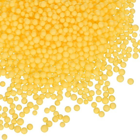 5Pack 0.06"-0.12" Foam Ball, Mini Round Foam Beads Balls for DIY Crafts, Party Decorations, Fillings of Vase Pillow, Golden