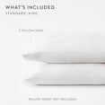 thumbnail image 3 of Comfort Canopy 2-Pack Pillowcase Set - Ultra Soft & Breathable, Standard/Queen, White, 3 of 6
