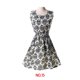 thumbnail image 1 of Mini vestido corto de noche de fiesta con estampado floral de gasa sin mangas para mujeres y niñas Speravity FS1635-73, 1 of 3