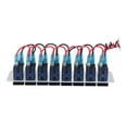 thumbnail image 4 of Rocker Switch Panel 8 Gang 3 Pin LED Single Blue Light Indicate Toggle On Off Switch Panel 12‑24V, 4 of 8