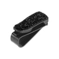 thumbnail image 1 of Clip para gafas de sol de coche Unique Bargains, soporte universal para gafas de sol en el parasol, plástico, piedras preciosas, negro 6.5x2.3cm 1 Pcs, 1 of 1