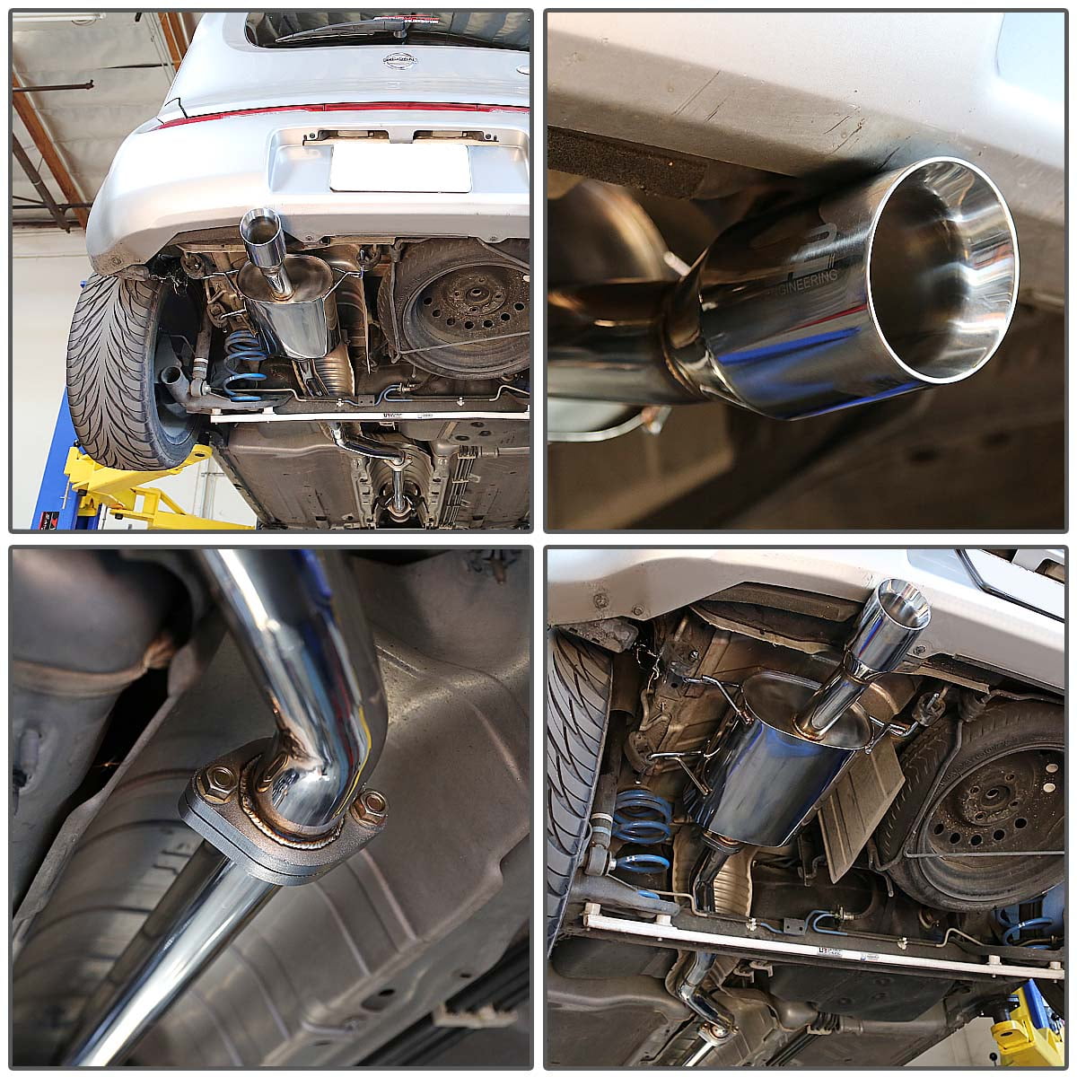 Exhaust & Emissions CatBack Systems J2 Engineering CBEOS066 Stainless Steel 3 Rolled Muffler