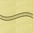 thumbnail image 1 of Ahgly Company Machine Washable Indoor Square Transitional Corn Yellow Area Rugs, 6' Square, 1 of 7