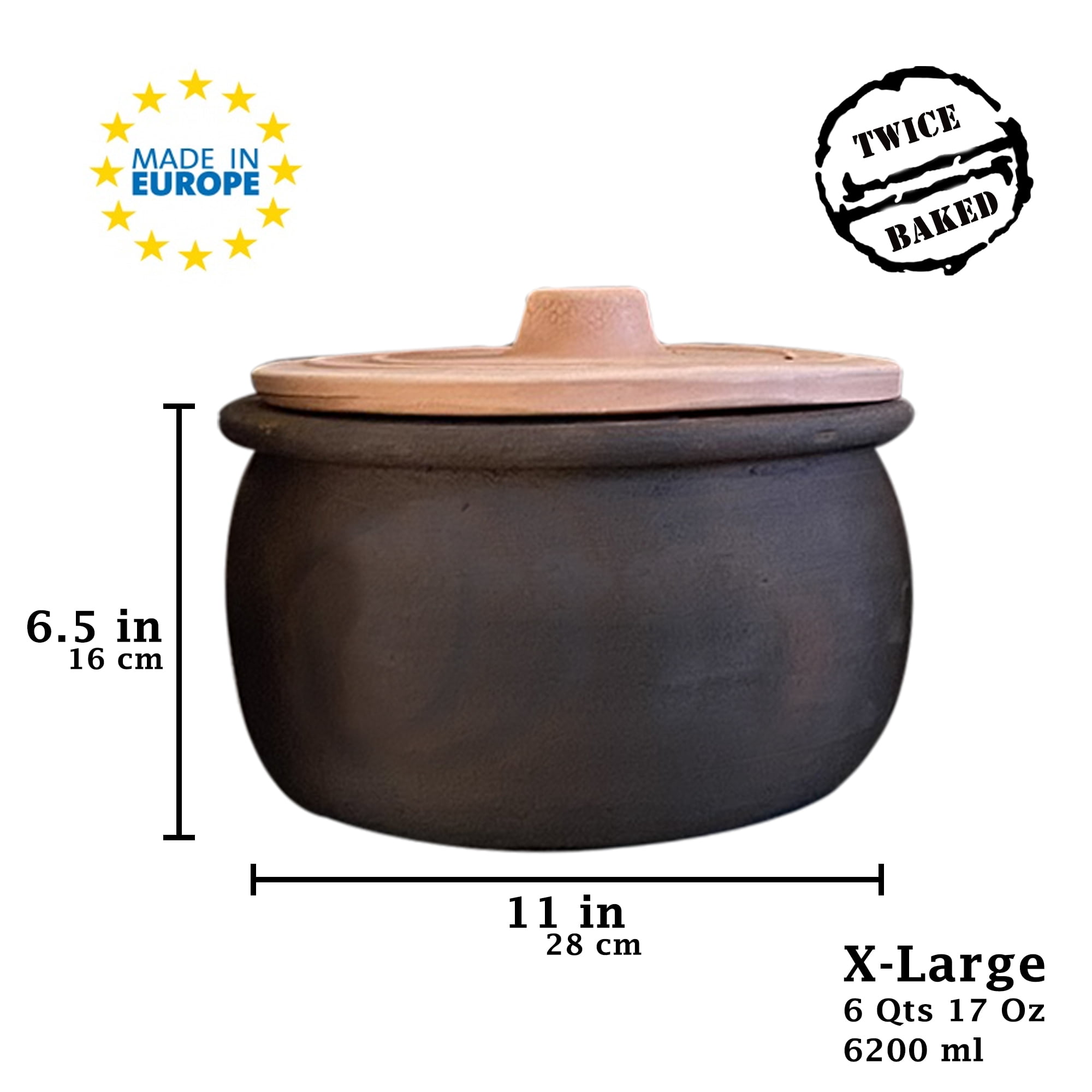 AHUONEL Ceramic Stockpot Clay Cooking Pot Cookware Stovetop, Cartoon  Pattern Stew Pot Hot Pot Clay Pots Soup Pot Casserole Cooking Pot 2.6 Quart