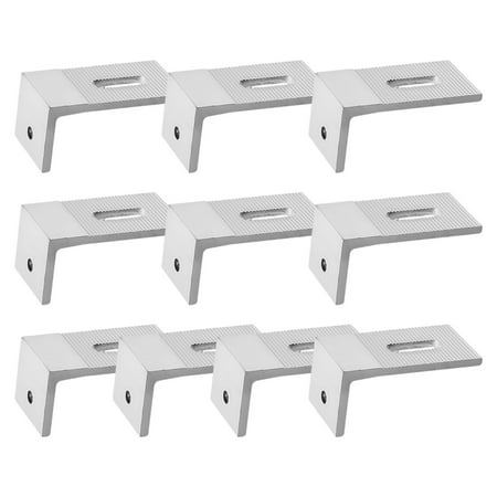 

90 Degree Solar Panel Mounting L Bracket for RV Boat Off Grid Roof 10pc