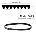 thumbnail image 2 of Unique Bargains 300J8 PJ V-Ribbed Belt, EPDM Industrial Transmission Serpentine Belt, 2 Pack, 2 of 5