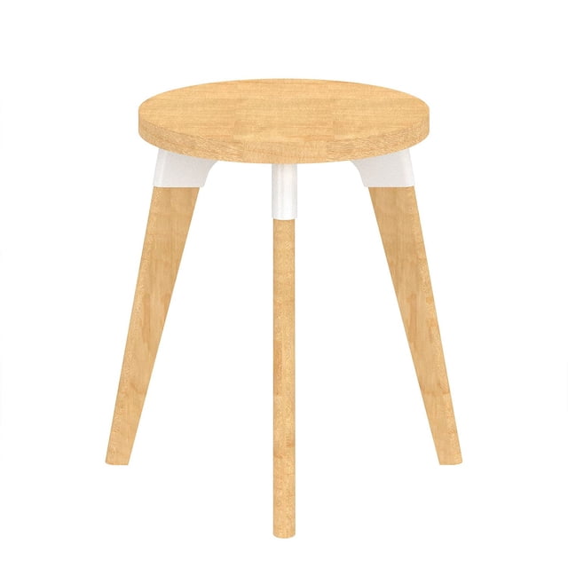 Mesa Safco RESENDTNA, esquina con detalles de arce, 44 cm