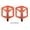 Orange, variant on Nieyigj Bicycle Pedals Nylon Fiber Boron Steel Axle Non Slip Flat Platform Pedal for Mountain Road Bikes Cycling Replacement Parts Accessories Orange (1 Pair)