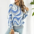 thumbnail image 6 of IROINNID Reduced Womens Sweater Round Neckline Pullover Sweater Tie-Dye Casual Mid-Length Long Sleeve Autumn and Winter and Knitted Sweater Top, 6 of 8