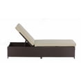 thumbnail image 3 of Serta Laguna Outdoor Storage Chaise Lounge - Brown Wicker, 3 of 11