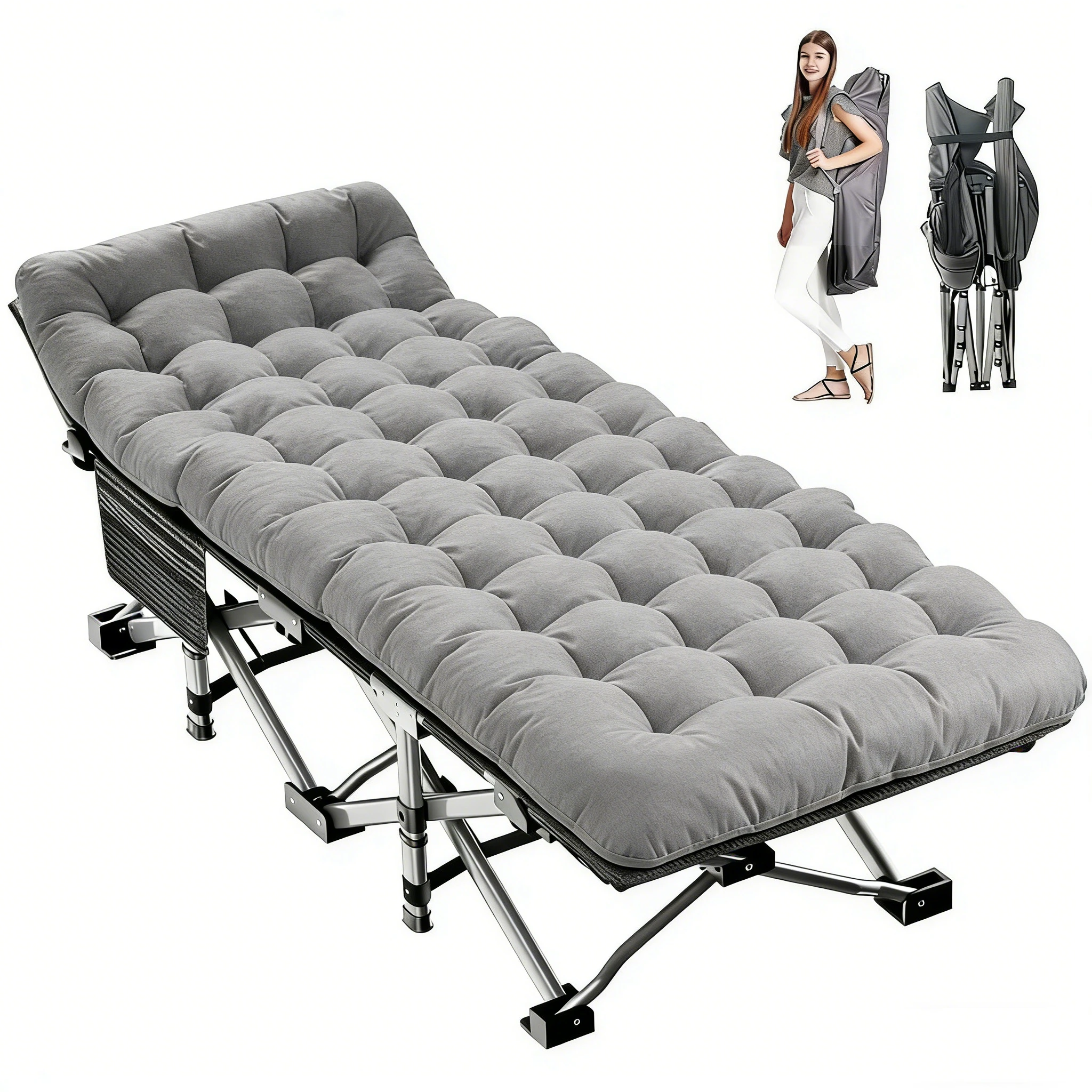 Black w/ Gray&Black Mattress