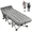 Black w/ Gray&Black Mattress, variant on Slsy XL Folding Camping Cots with 3.3 inch 2 Sided Mattress, 75"* 28" Folding Sleeping Cot Guest Bed, Folding Bed Cot with Carry Bag
