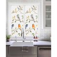 thumbnail image 2 of Window Privacy Film Spring Bird Stained Glass Window Film Decorative Sun Block Window Cover Colored Leaf Branch Painting Watercolor Window Clings Static Adhesive Sticker for Bathroom 19.6"x39.3", 2 of 7
