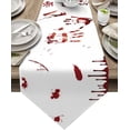 thumbnail image 1 of Cotton Linen Table Runners Horrible Blood Stains and Palms Pattern Kitchen Dining Burlap Table Decoration for Home Party Decor 13 x 90 Inch, 1 of 8