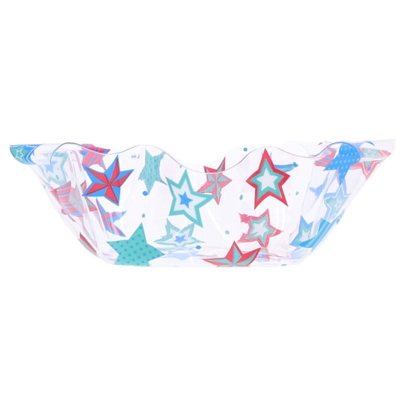 Stars Ruffle Serving Bowl, Red/White/Blue, Patriotic by Way To Celebrate