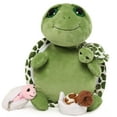 MaoGoLan Large Plush Sea Turtle Stuffed Animal Set with 3 Baby Turtles