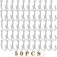 thumbnail image 2 of 50 Pieces 36.6 mm × 22.5 mm, Antique Silver Fish Hook Pendant Charms Tibetan Vintage Fishing Hook Charms Craft Supplies for DIY Jewelry Making Findings, 2 of 7
