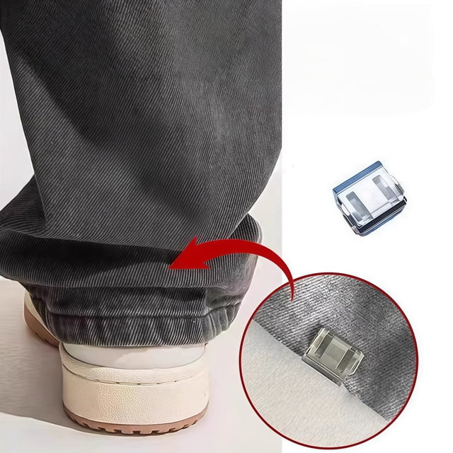 Tong Adjustable Pant Leg Fixing For Hemming Trousers And Jeans Secure No Sew Cuff Holder