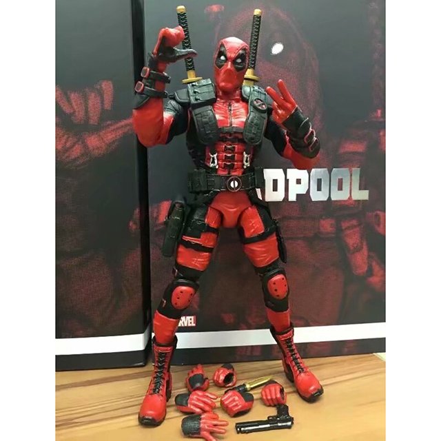 Yamaguchi Revoltech superhéroe Mezco Deadpool figura de acción modelo muñeca de juguete regalo de Navidad