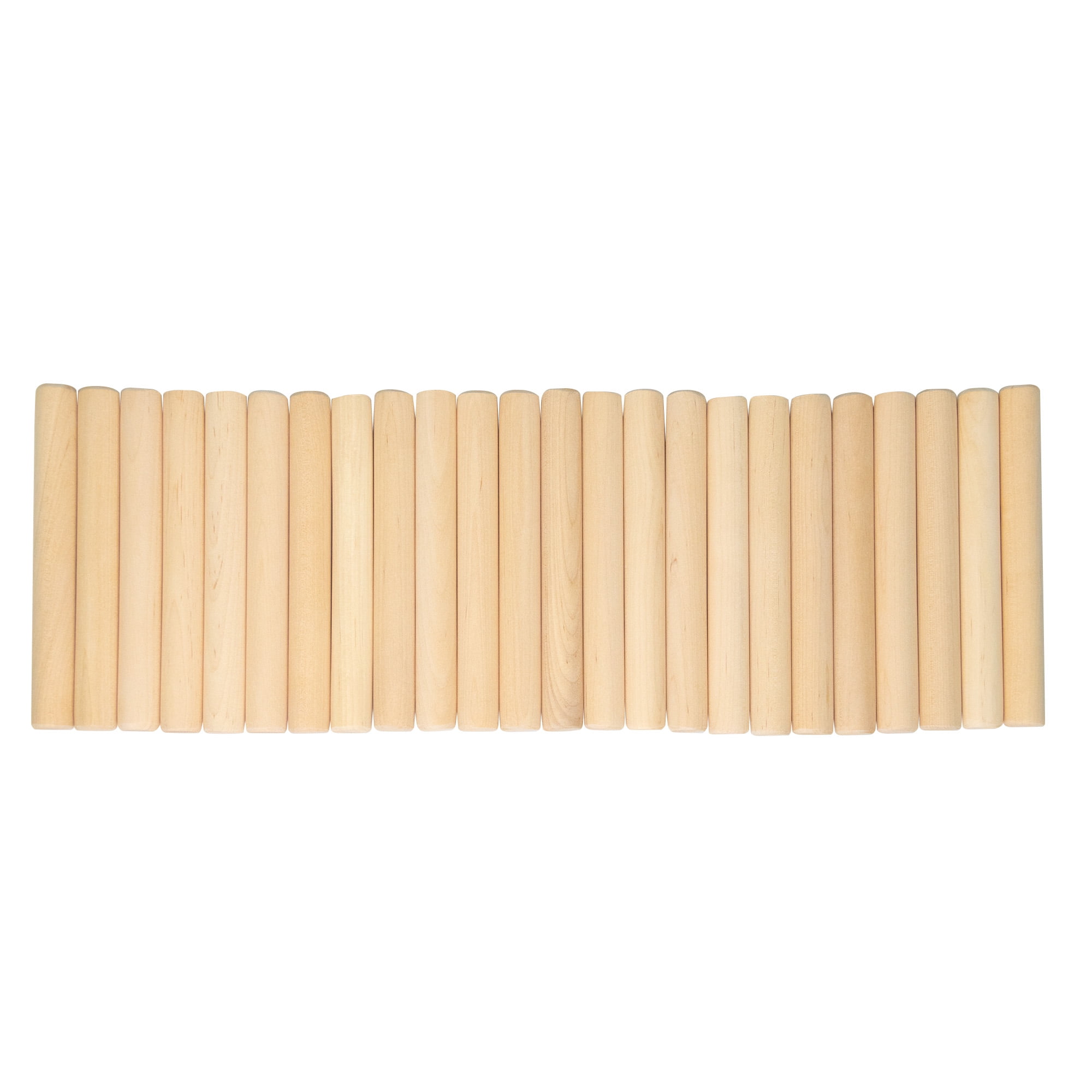 Basic Beat 6" Maple Lummi Sticks, 12 Pairs - Durable Classroom Percussion Tool for Kids
