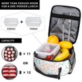 thumbnail image 3 of YFYANG Sac Lunch Portable Réutilisable pour Adultes / Enfants, Isolation de la Poignée de Boucle Mains Libres Star and Cloud Pattern / Sac Froid pour l'École, le Travail, les Pique-Niques, les Voyages, 3 of 6