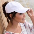 thumbnail image 2 of LAICAIW Ponytail Baseball Cap Messy High Bun Adjustable Mesh Trucker Sun Hat for Women, 2 of 6