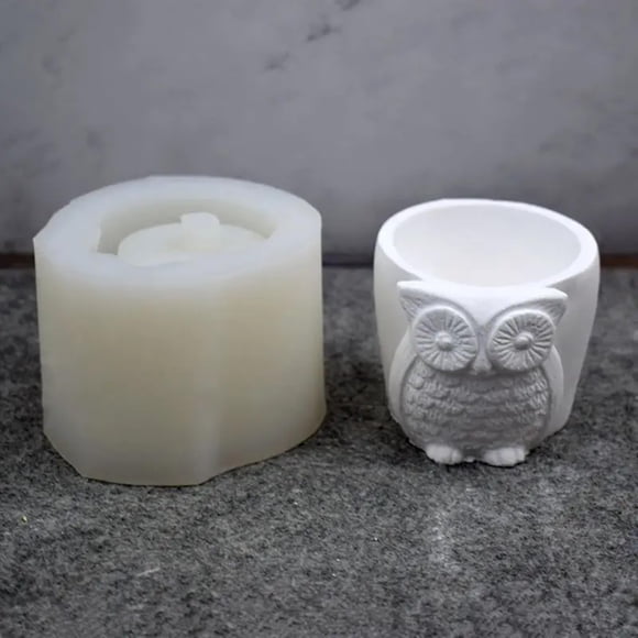 Molde de silicona para maceta de suculenta, florero de yeso y cemento
