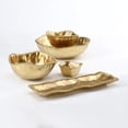 thumbnail image 5 of Pampa Bay Titanium-Plated Porcelain Large Salad Bowl, 10.5 Inch, Matte Gold Tone, Oven, Freezer, Dishwasher Safe, 5 of 5