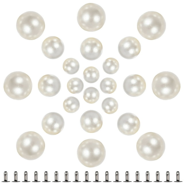 OULII Set 150 Pairs Studs Buttons Fake Studs For Bridal Veils Clothes Diy Decorative