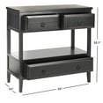 thumbnail image 4 of SAFAVIEH Branson 3-Drawer Sideboard Black, 4 of 5