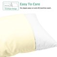 thumbnail image 3 of [Pillowcase]-Ultra Soft Microfiber Body Pillowcase, Cozy Machine Washable long Pillow Cover, Ivory, 1 Count, Pillow not included, 3 of 5