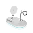 thumbnail image 2 of Estación de carga Dock 4 en 1 Tipo C Auriculares Cargador inalámbrico Viaje portátil Pad Fast Pad Hotel Office Stand con luz de noche blanco sidaley EL006063-02B, 2 of 7