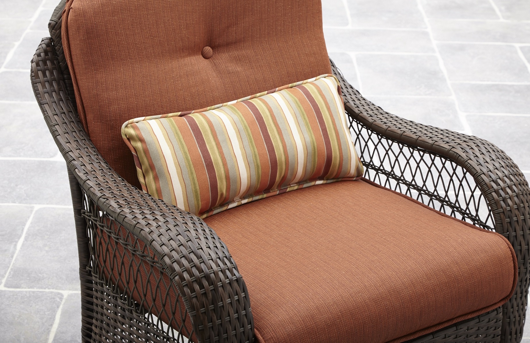 Better Homes & Gardens Azalea Ridge Outdoor Conversation Set with Orange Cushions - image 3 of 13