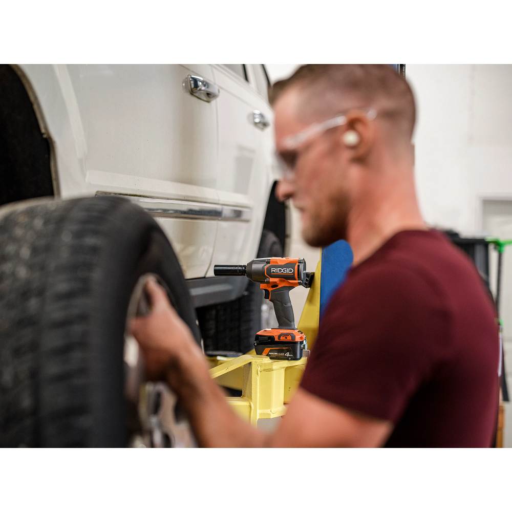 RIDGID 18V Brushless Cordless 4-Mode 1/2 in. Mid-Torque Impact Wrench with Friction Ring (Tool Only)