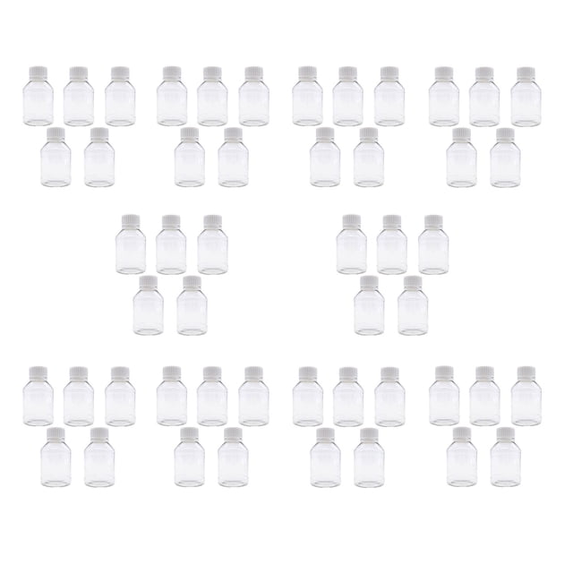Frascos de Almacenamiento TRENDBOX PET Transparente 100 mL con Tapa de Rosca x50
