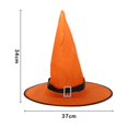 thumbnail image 5 of Sombrero de Halloween ZHAOCHENG Gorra de Bruja Alambre Resplandeciente Negro, 5 of 5