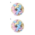 thumbnail image 2 of Methold Bola de campana colorida para mascotas, juguete con sonido Molar resistente a los dientes, bola de goma, eliminación de manchas, L 2piezas, 2 of 6
