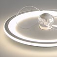 thumbnail image 5 of Modern Ceiling Fans With Lights And Remote Flush Mount 6-Speed Reversible Low Profile Ceiling Fan Light Fixture For Bedroom Living Room Kitchen 110V/220V 220V, 5 of 5