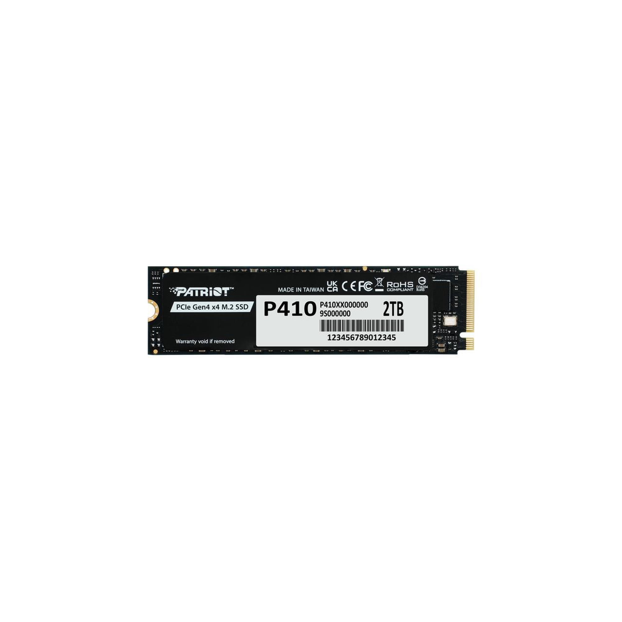 Patriot P410 NVMe PCIe Gen 4.0 x4 M.2 2280 Internal SSD - 2TB