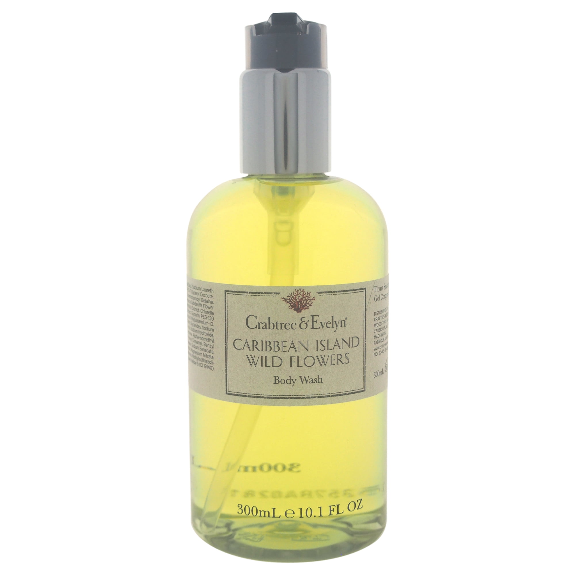 Caribbean Island Wild Flowers Body Wash for Women, 10.1 Oz