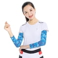 thumbnail image 4 of 2 Pcs Manchons Rafraîchissants Unisexes Protection Solaire UV pour Sports Course Cyclisme Pêche, 4 of 7